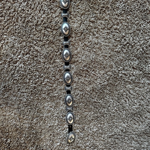 Silver Embellished Women's Belt - Picture 2 of 3